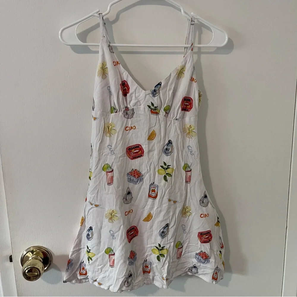 Princess Polly Jaye Ciao Italian White Mini Dress 6 - Picture 3 of 13